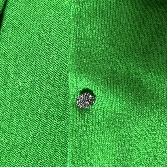 NY and Company green button down sweater - Picture 4 of 5